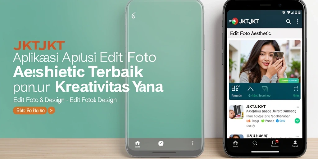 Antarmuka aplikasi JKTJKT untuk Edit Foto Aesthetic yang menarik dan intuitif.