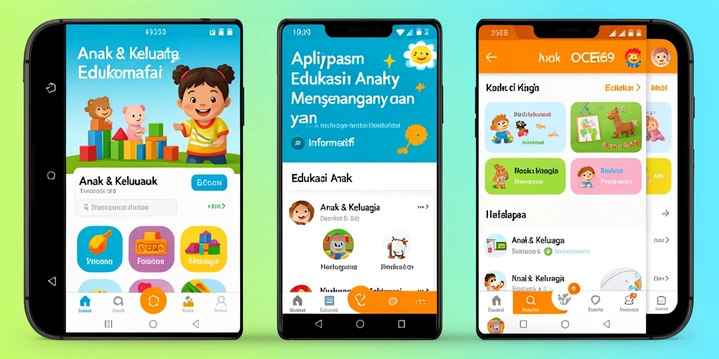 Antarmuka pengguna OCE69 yang menyenangkan dan interaktif untuk belajar.