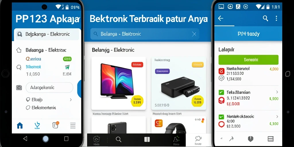 Tampilan antarmuka aplikasi PP123 yang modern dan menarik.