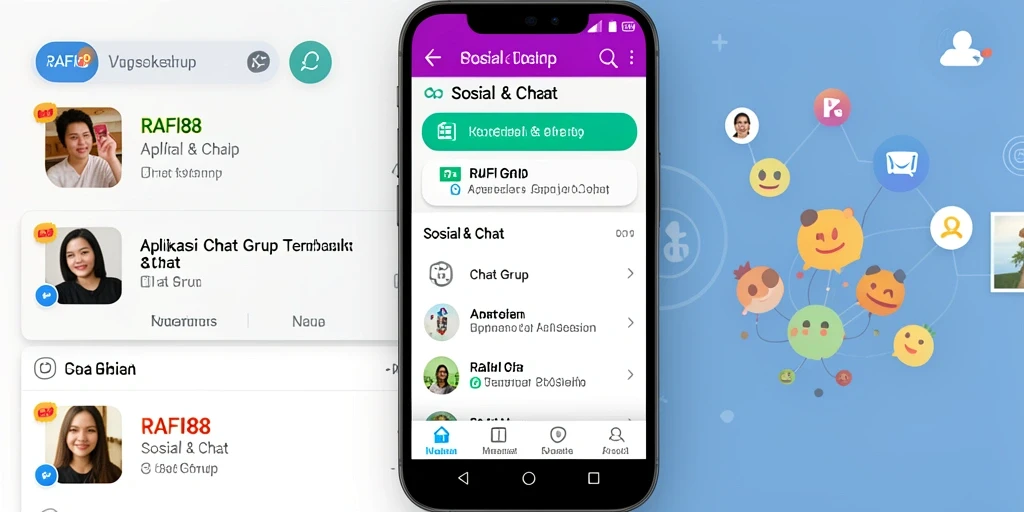 Tampilan intuitif aplikasi Chat Grup RAFI88.