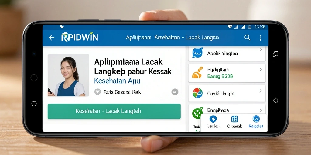 Antarmuka aplikasi RPIDWIN menampilkan statistik langkah yang jelas.