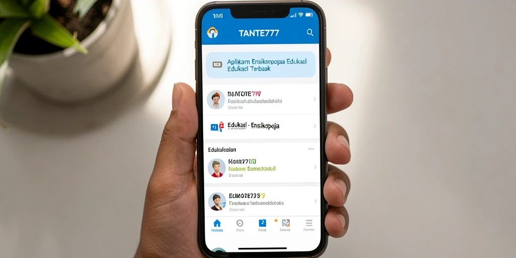 Tampilan antarmuka TANTE777 yang user-friendly.