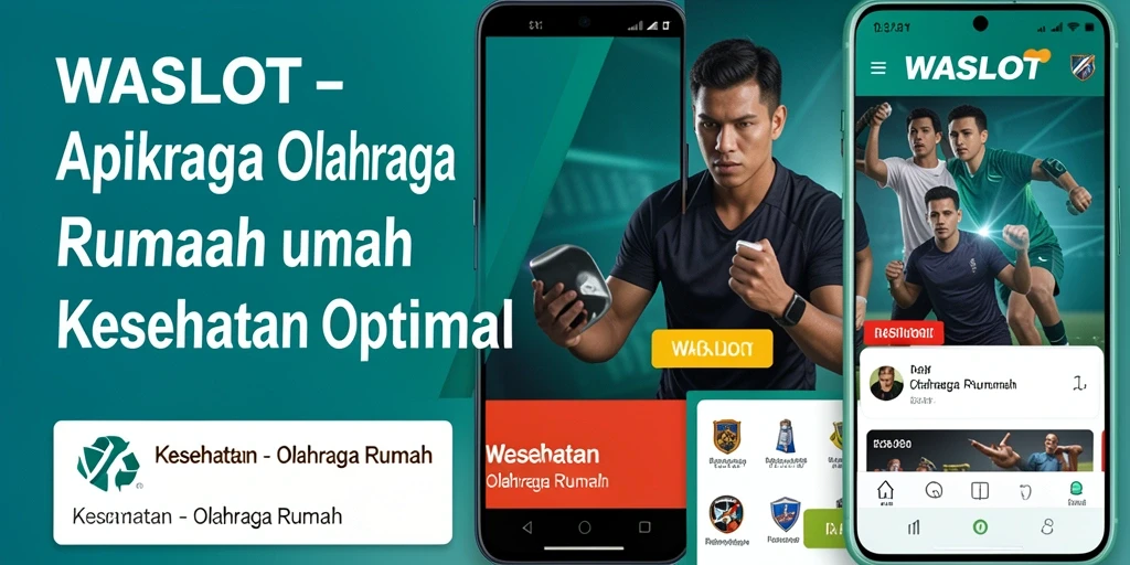 Screenshot antarmuka pengguna WASLOT yang menunjukkan berbagai latihan olahraga rumah.